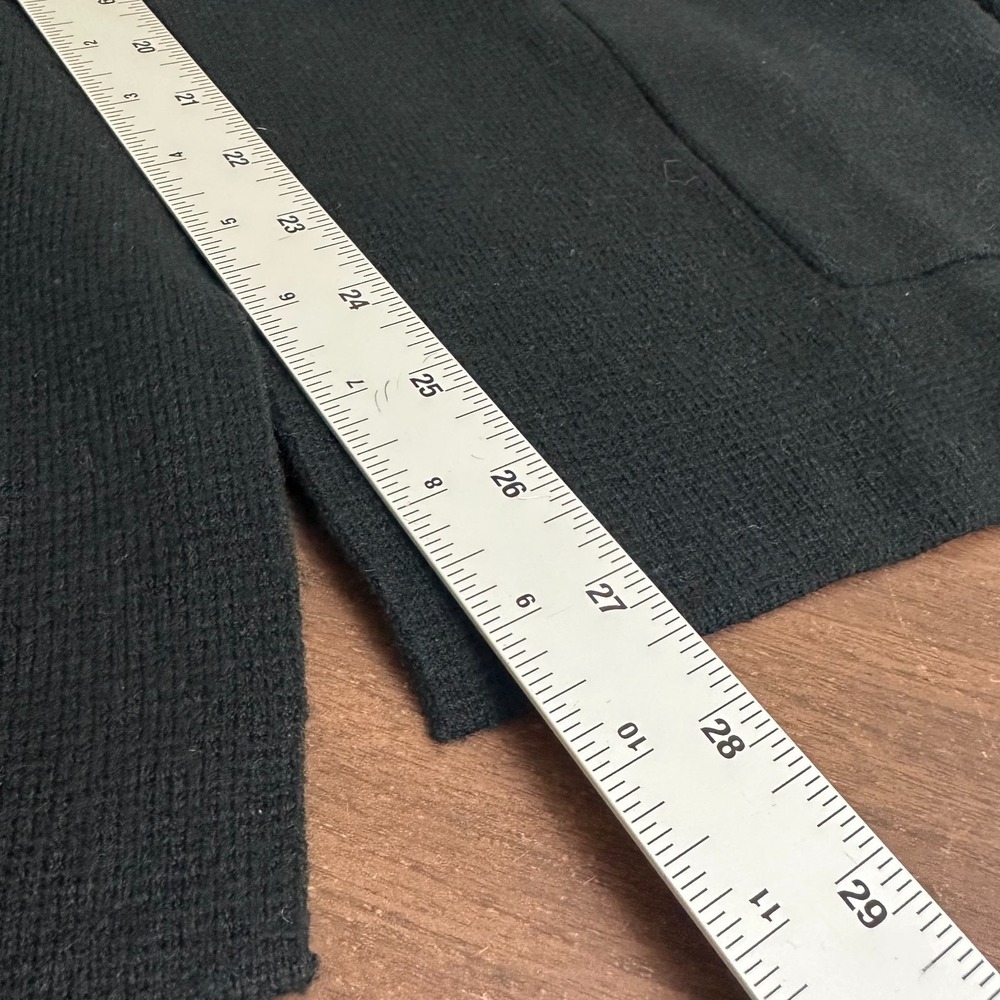 On 34th Sweater Blazer Deep Black Notch Collar Pockets Long Sleeve Womens Large - Picture 8 of 8